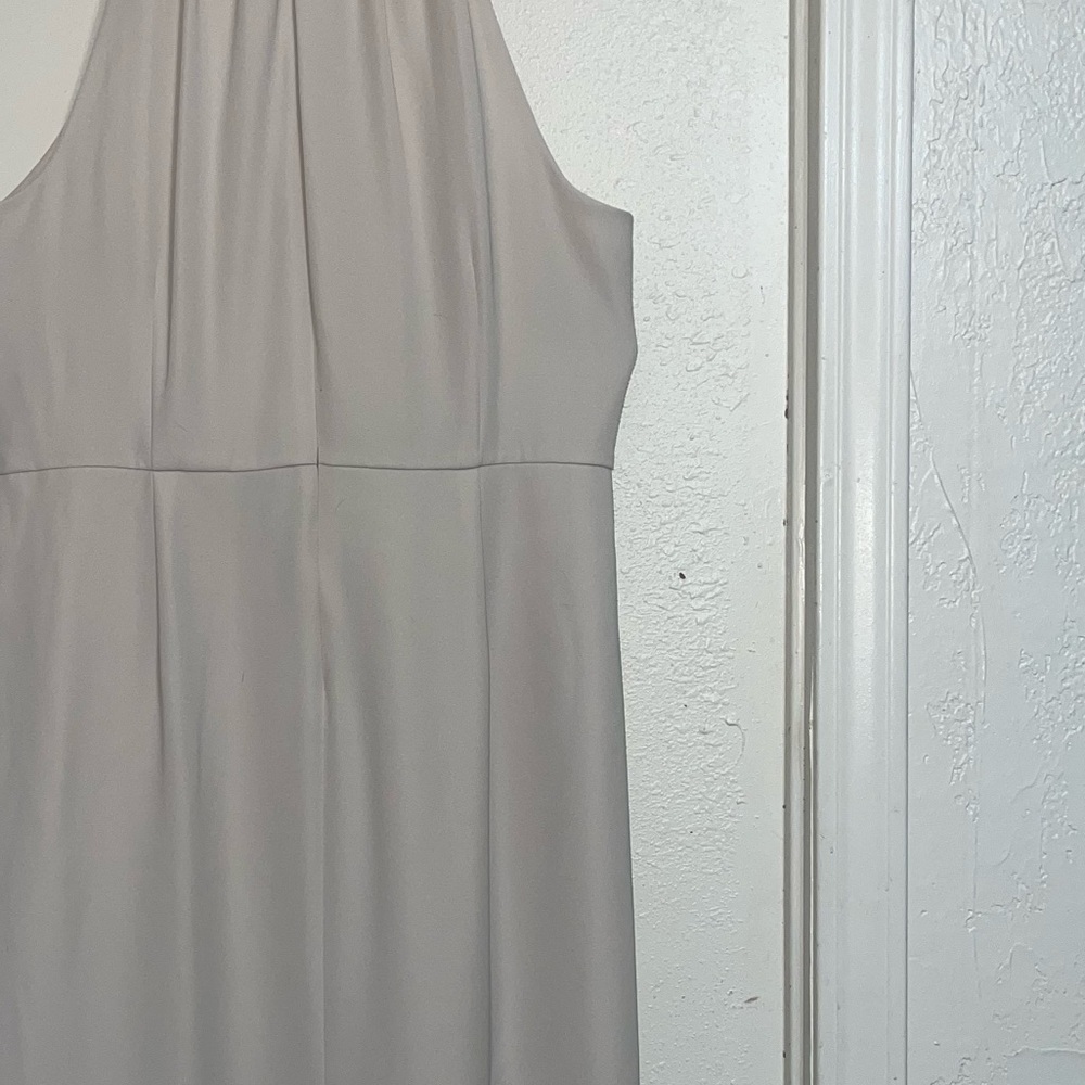 NWT Donna Karan NY Cream Halter Sleeveless Midi Dress. Size 14 - Picture 9 of 12